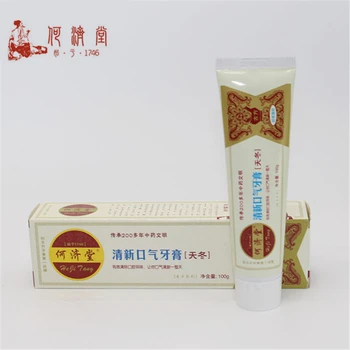 

HeJiTang Radix Asparagi Fresh Breath Toothpaste Effectively Remove Oral Odor Reduce Gum Problem Teeth Whitening Oral Care 100g
