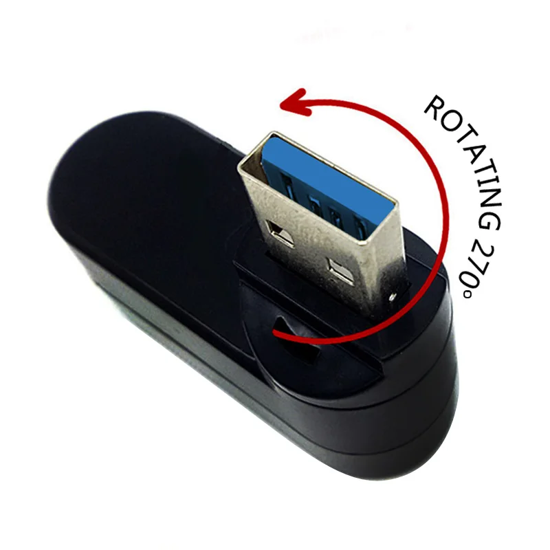 Мини адаптер с 3 портами USB 2 0/3 0 DATA FROG вращающийся концентратор для ноутбука ПК