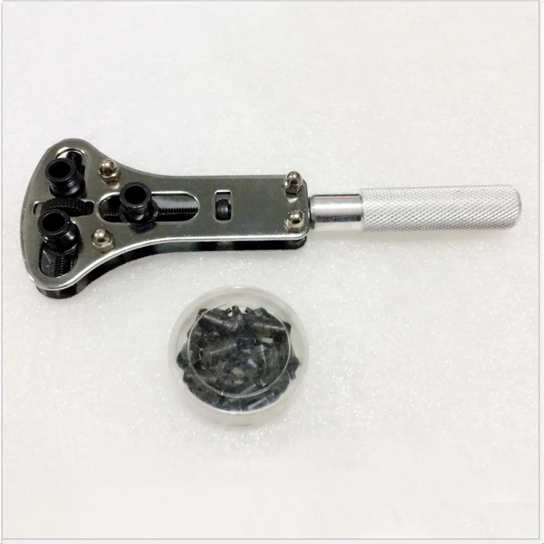 

Watch Hands Bottom Cover Opener Wrench Tool Professional Watch Tools 3 Jaw Watch Repair Tool Kit + 18pcs Pins Clock Wrench Tool