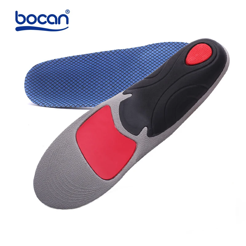 Ортопедические стельки Bocan для плоской стопы, поддержка свода стопы, амортизация, 2 размера, стелька для обуви 6009