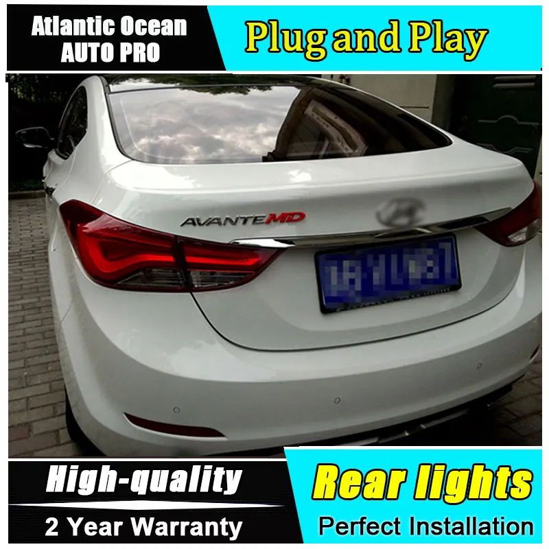 Автомобильный Стайлинг для Hyundai Elantra задсветильник s корейский дизайн нового MD