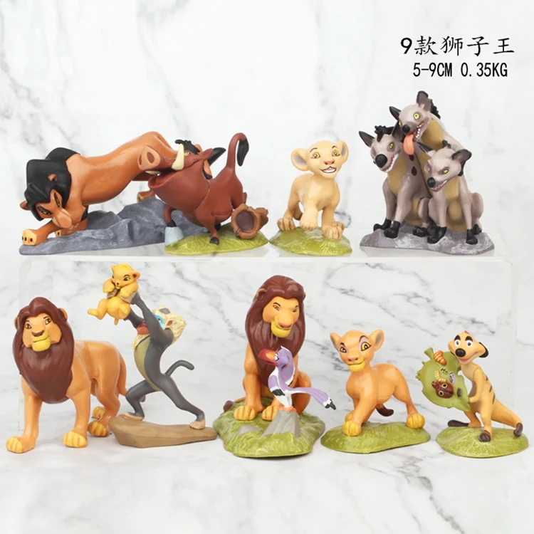 9 шт./компл. лев Король Симба Дисней фигурка игрушки Simba Тимон Пумба муфаса шрам