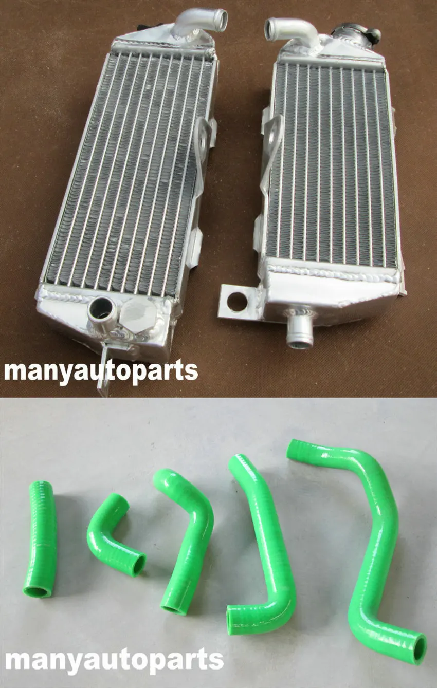 Радиатор и Зеленый Шланг Для Кавасаки KDX200 KDX220 KDX 200 220 1997-2006 2003 2001 2000 | Автомобили