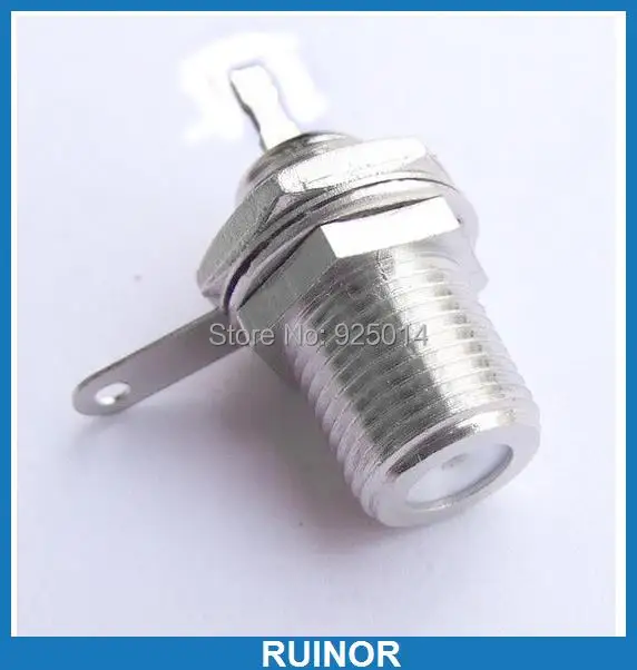 

10PCS F Female Socket Panel Mount Screw Soldering for TV CCTV Monitor Video