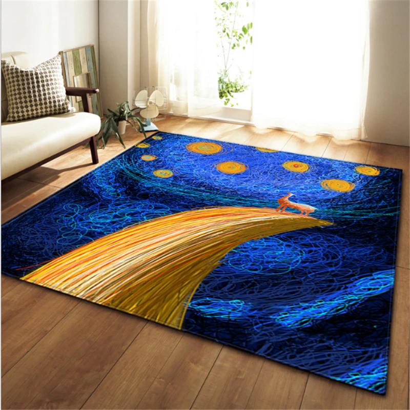 Коврик AOVOLL для гостиной в скандинавском стиле, ковры с масляной росписью, Рождественский ковер, ковры для детской комнаты, аксессуары для гостиной и стола