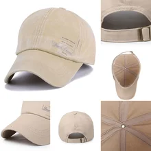Мужская и женская хлопковая бейсболка Регулируемая уличная спортивная простая Солнцезащитная шляпа C55K распродажа
