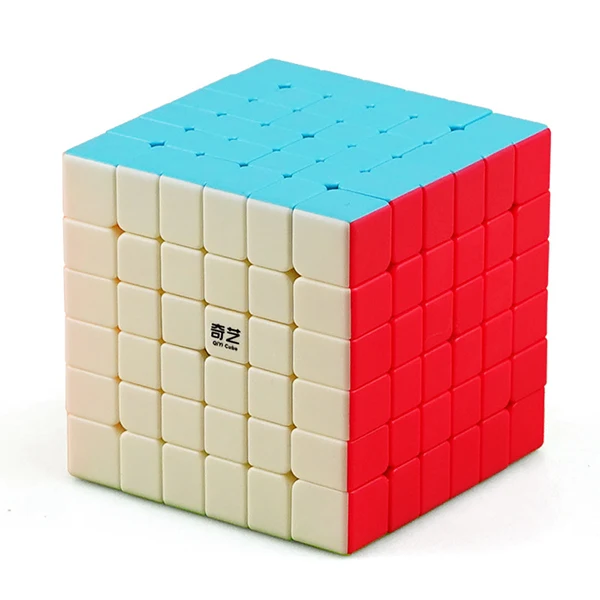 Новые Qiyi кифан S 6x6 магический куб, способный преодолевать Броды для взрослых детей подарок конкурс Скорость куб головоломка начинающих cubo magico - Цвет: stickerless Matte