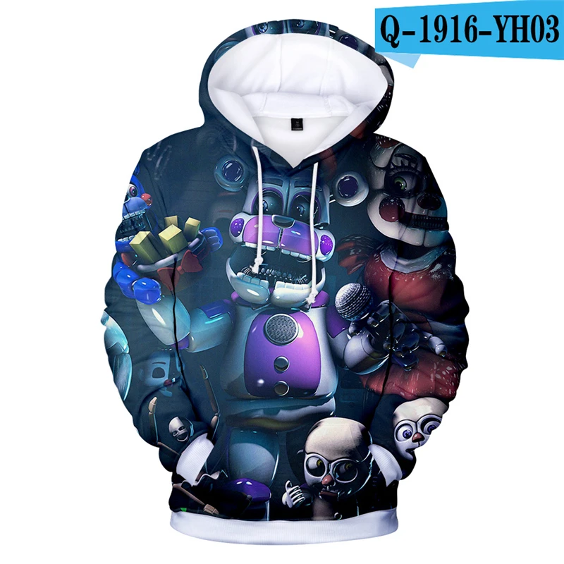 

Five Nights At Freddy'S Hoodie Hooded Sweatshirts Oversized Boys Hoodie Hoody Printed Hoodies Men Anime Clothing Hip Hop Winter