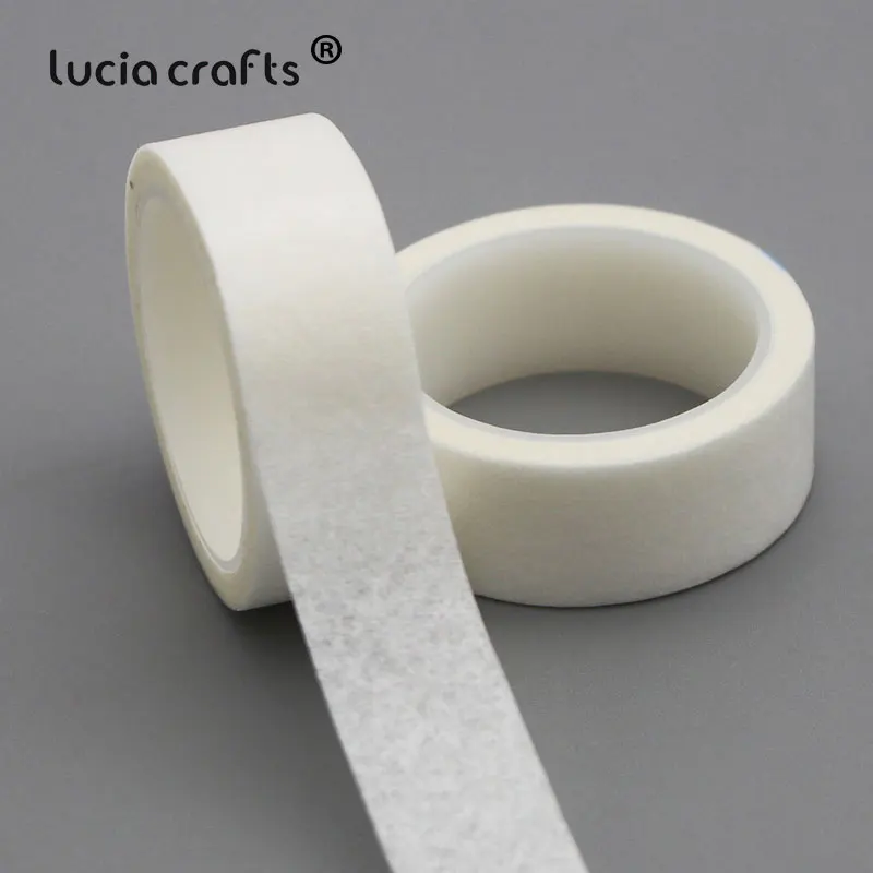 Lucia Crafts 12,5 мм ширина белая DIY войлочная лента медицинская тканевая лента клейкая лента 1 рулон/лот 5 ярдов/рулон I1001