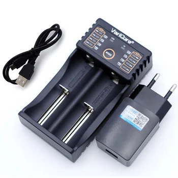 

VariCore V20i NiMH Lithium 18650 Battery Charger with USB Input for 1.2V 3.7V 3.2V 3.85V 18350 26650 10440 AA AAA+5V 2A Adapter