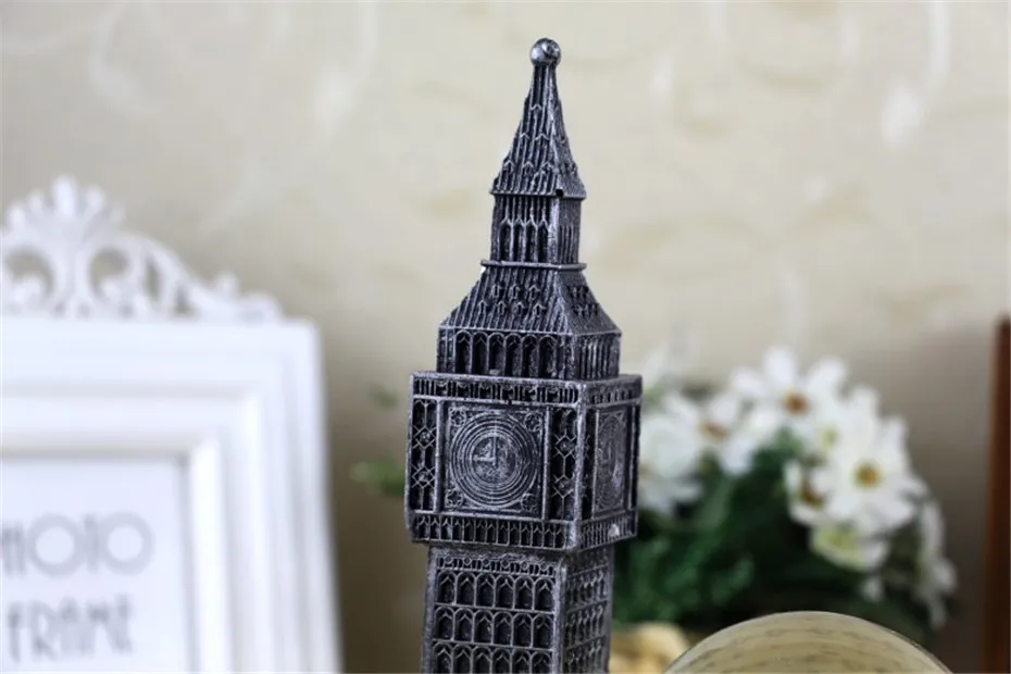 Europe Big Ben Model Lighting Crystal Ball Resin Home Decoration Birthday Christmas Children Wedding Living Room Luxury Gift (3)