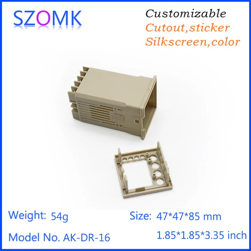 

one piece plastic enclosuresabs electronics enclosures Digital Panel Meter Case 47*47*85 mm 1.85*1.85*3.34 inch