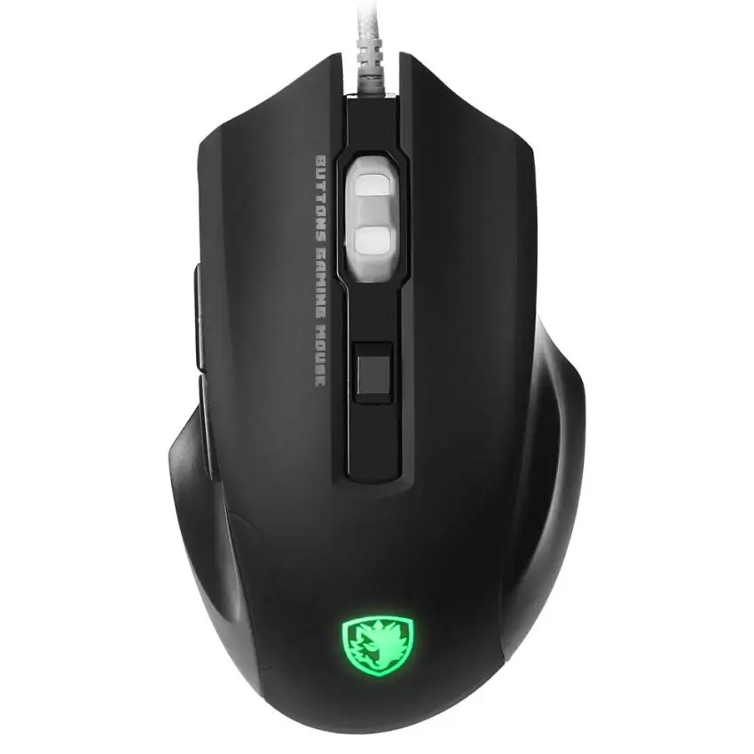 6 Buttons 2500 DPI Wired Gaming Mouse LED Optical Game Mice For PC