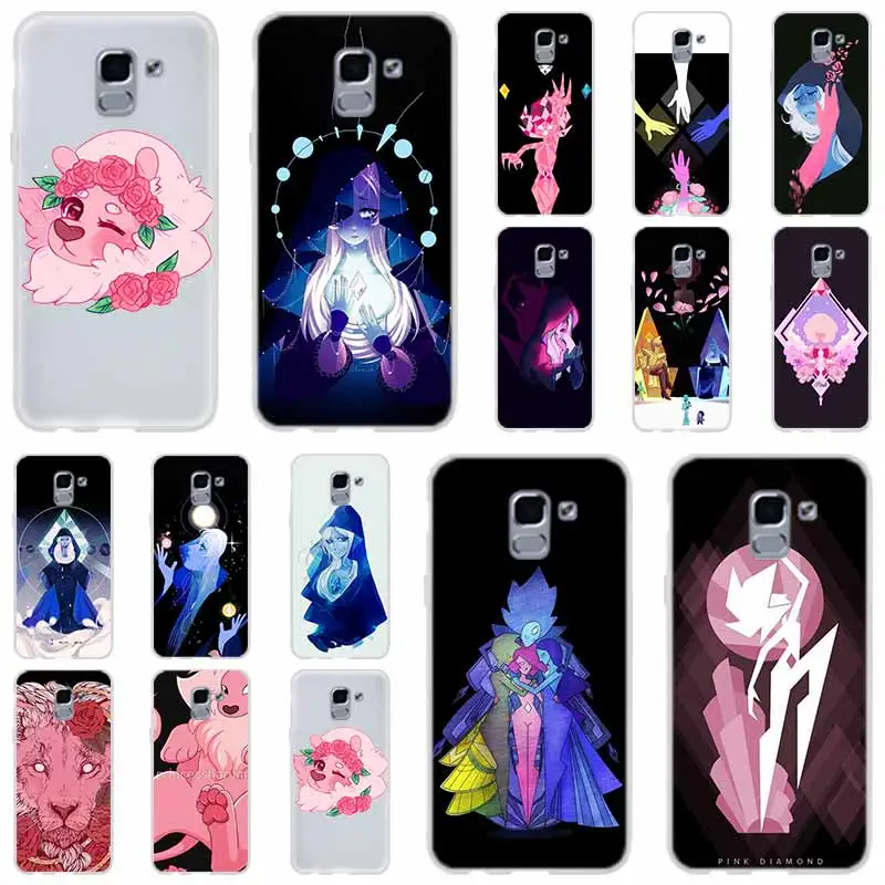 

Steven Universe Pearl Garnet For Phone Case Samsung Galaxy j6 J8 J7 J5 J3 J4 Plus 2018 2017 2016 J610 Prime Soft Silicone Coque