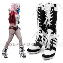 Harley Quinn Zapato Comando Suicida de Cosplay Disfraces de Halloween Para Las Mujeres