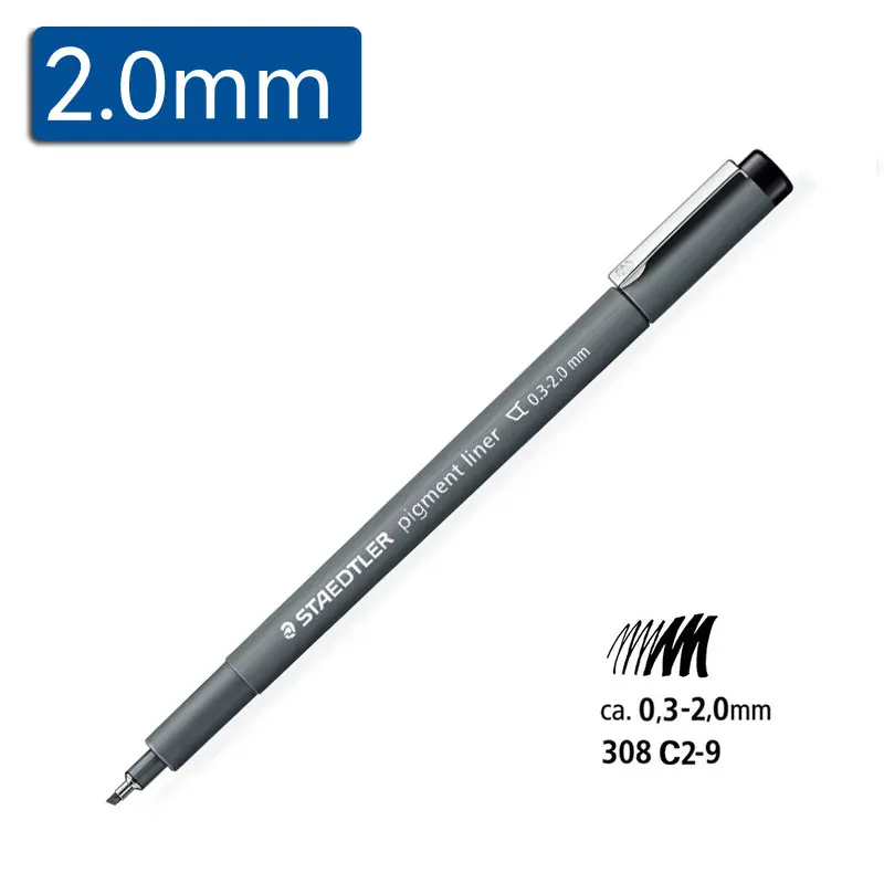 Staedtler черные ручки для рисования-0,05-2,0 мм для офиса и школы - Цвет: 20