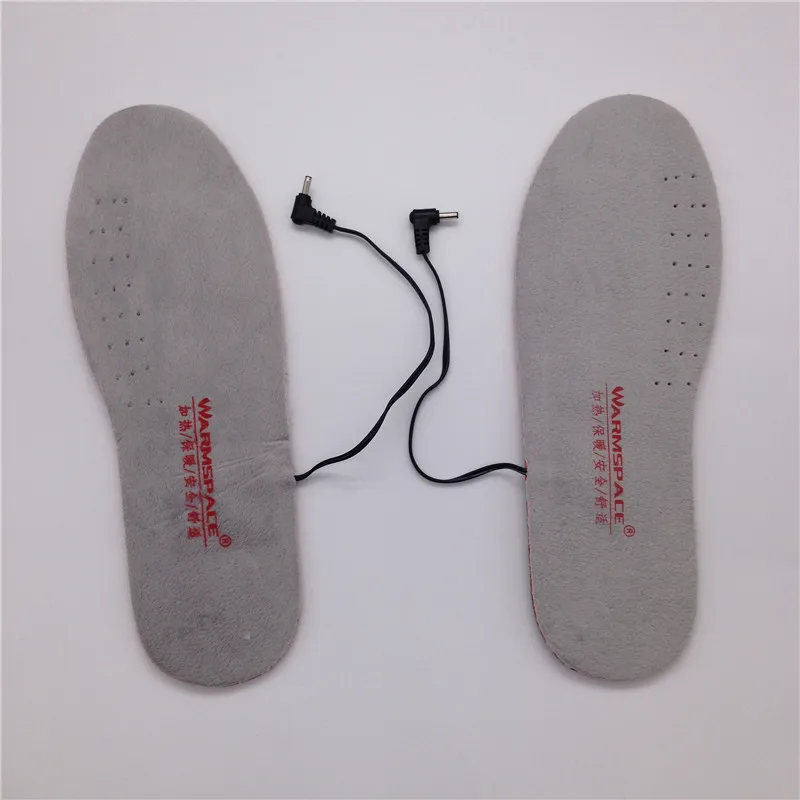 Warmspace USB стельки с электрическим подогревом с перезаряжаемой батареей 3800 мАч подогреватель обуви EVA+ бархатный материал мобильное согревание