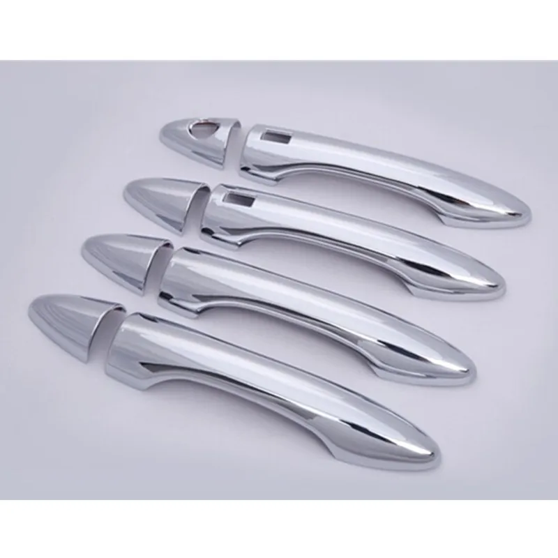 

LB 8Pcs/Set ABS Chrome Door Handle Cover Trim Sticker for Hyundai Tucson IX 35 2010 20112012 2013 2014 Car styling Accessories