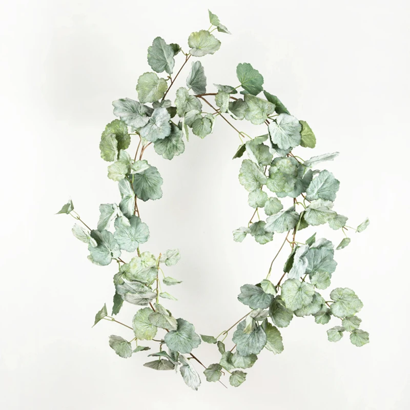 JAROWN Artificial Willow Leaf Plant Vine Wedding Ceiling Winding Layout Rattan Hotel Window Decorations Home Decor Fake Flowers (14)