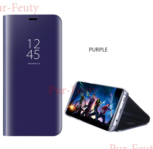 Синий Чехол с зеркалом для huawei mate 20 Lite SNE-LX1 C кожаный флип-чехол с подставкой для huawei P20 Pro CLT-L09 CLT-L29 Nova 3 - Цвет: Синий