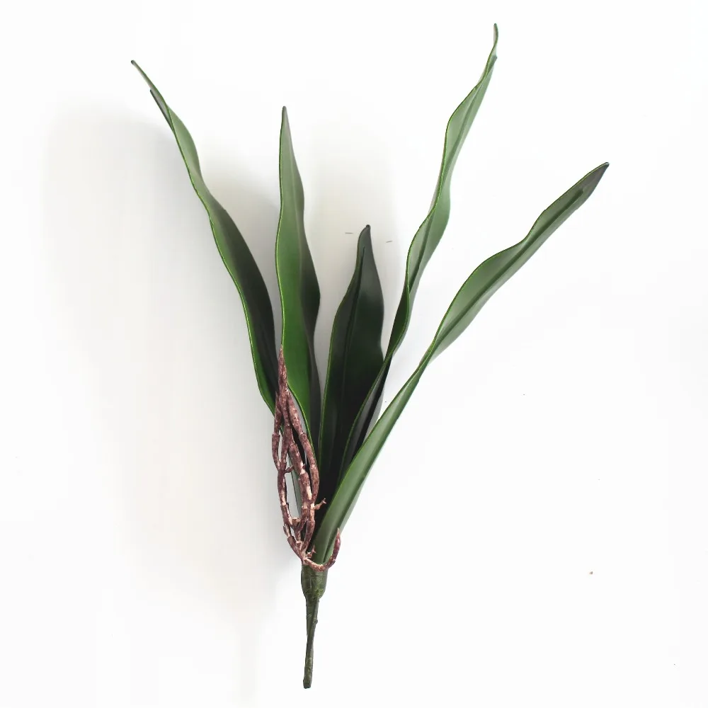 

real touch big artificial orchid leaf flower arrangement DIY source material art