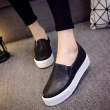 NALIMEZU 2017 Spring Autumn Women shoes For Black Loafers snakeskin leather slip on Loafer Casual Shoes zapatos mujer AA011