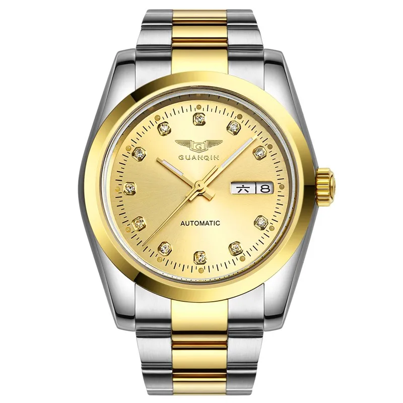 GUANQIN Watch Men Date Water Resistant Automatic Self-Wind Mechanical Wristwatches Luxury Man Watch 2017 Small Men's Watches (22)