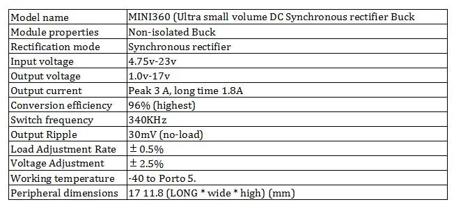 1 шт. мини-360 модель понижающий модуль питания DC модуль низкой мощности автомобильный источник питания-лучше, чем LM2596