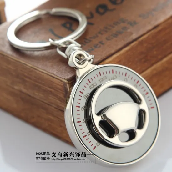 

4s car steering wheel rotating key chain car keychain gift logo