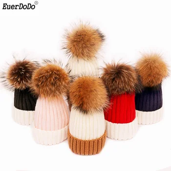 

Mother & Kids Winter Hats Candy Color Knitted Cap For Girls Family Matching Outfits Mother And Daughter Clothes