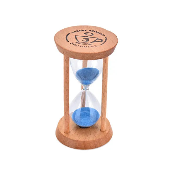 3 мин деревянная рамка песок стекло песок часы домашний кухонный таймер Декор подарок - Цвет: blue