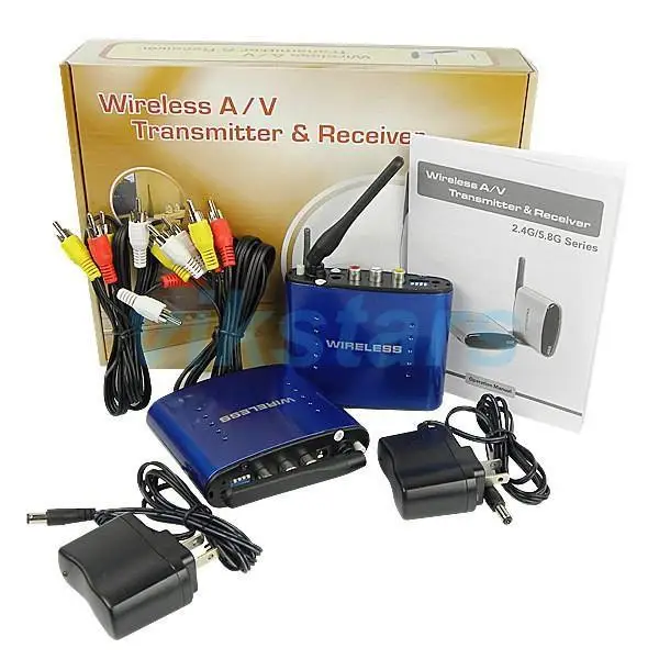 5.8 GHz Wireless AV Audio Video ransmitter Receiver 200M AV Sender