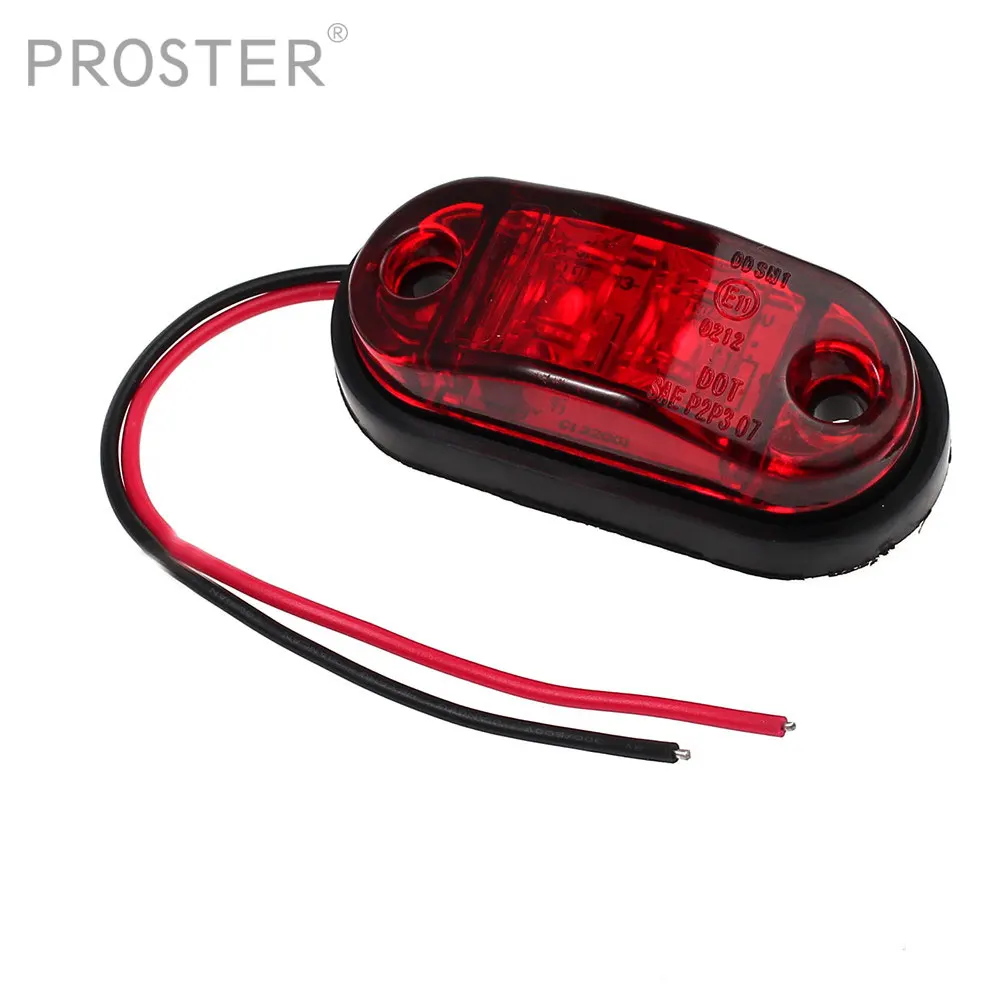 4Pcs 24v 12v Led Side Marker Lights for Trucks Side Clearance Marker
