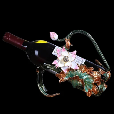 1 Wine rack Бессвинцовое Хрустальное стекло красное вино стеклянный графин набор эмаль Ирисы бокал для вина чашка для шампанского свадебный подарок Подарочная коробка Упаковка - Цвет: 1 Wine rack