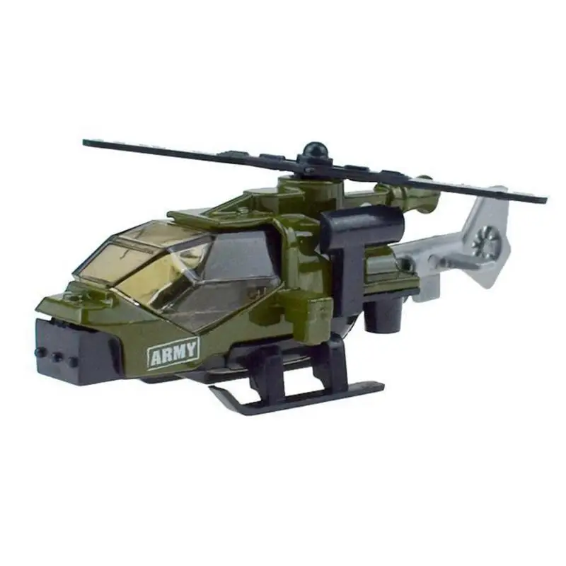 12pcs/lot Boys Mini Cars Aircraft Model Toys Children Alloy Armored Vehicles Helicopter Model Collection Set Kids Small Airplane