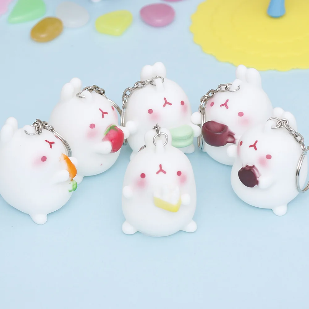 Hot Fashion Kawaii Pendant Cute Rabbit Keyring Keychain Car Bag Key