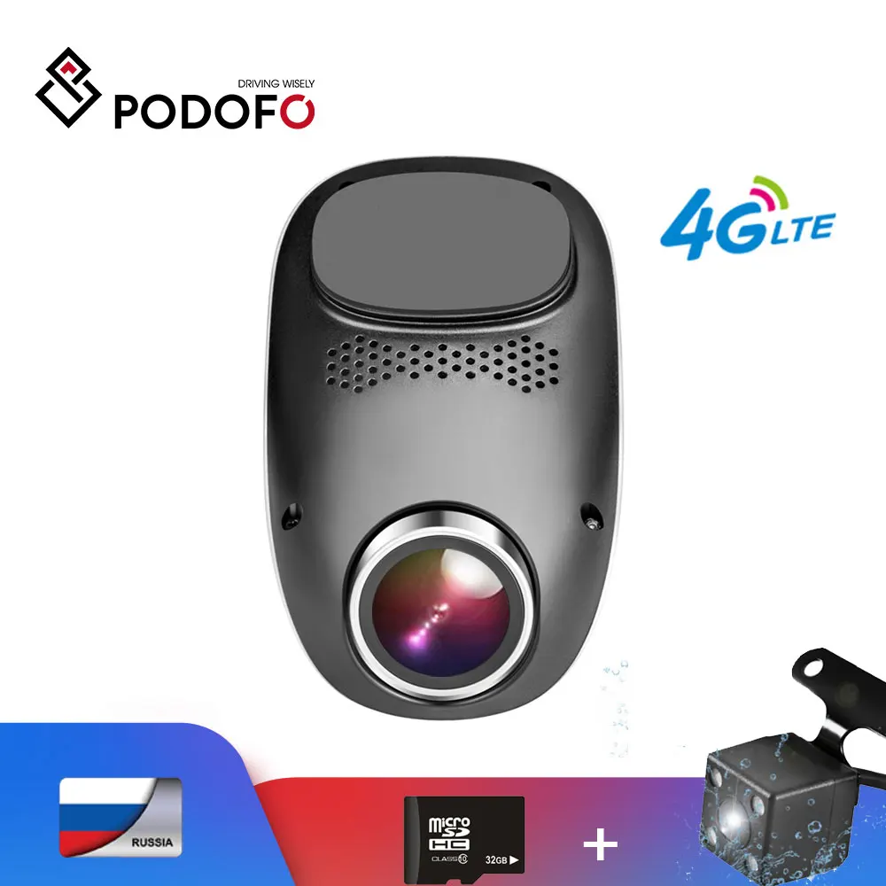 

Podofo 4G Dash Camera Android GPS ADAS Registrator Dual lens Dash cam Full HD 1080P Mini Loop Recording Dashcam Car DVR Wifi