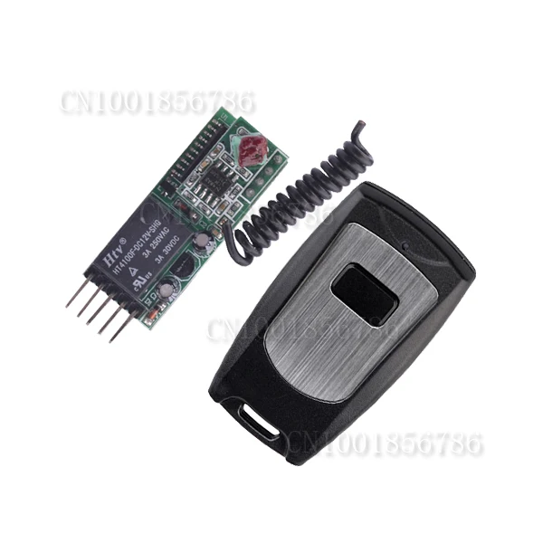 

12V 1CH Max Load 250V 3A Mini Size 39*16*12.5mm Wireless Switch Receiver Board With Remote Control Momentary Non-Latched