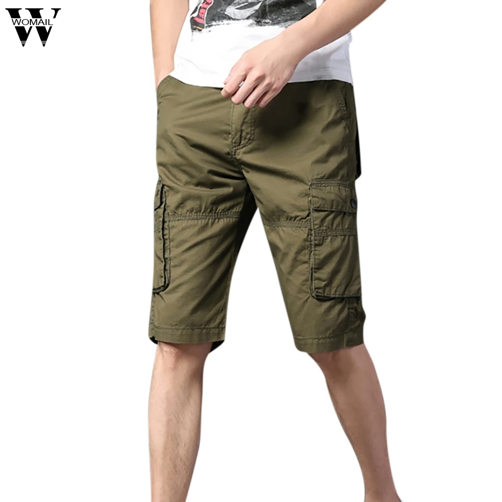 Для Мужчин's Открытая Летняя обувь Лидер продаж для отдыха шорты с несколькими карманами Chunse Комбинезоны шорты средней длинны, Для мужчин модные мульти-комбинезон с карманами для Dropship May16