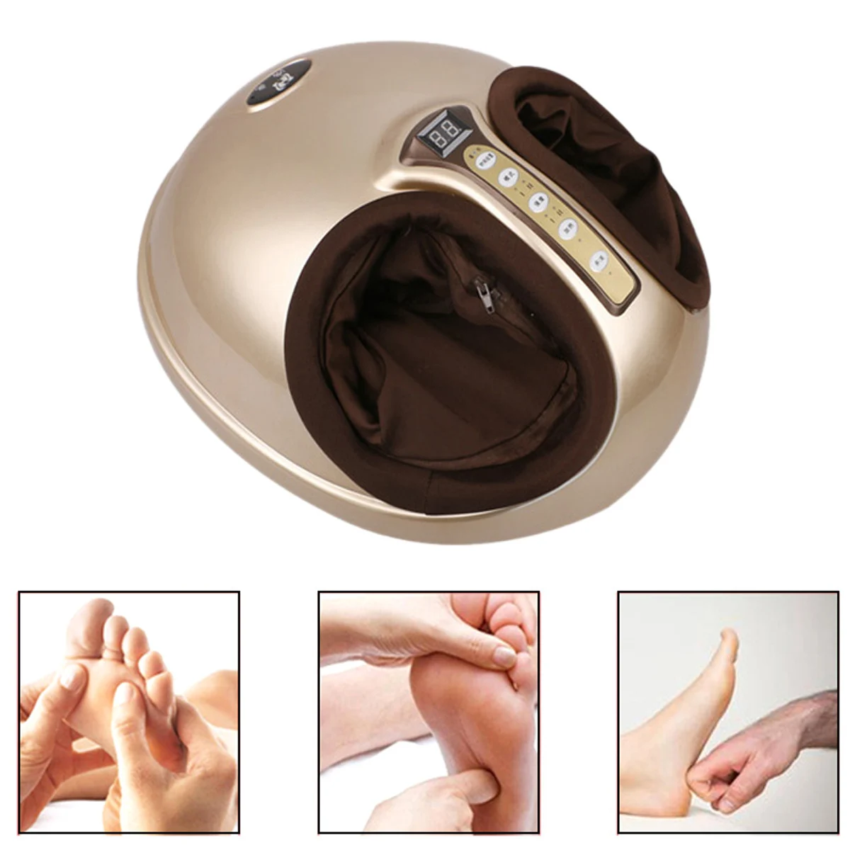 

Free Shipping 220V Shiatsu Reflexology Vibrating Roller Foot Treatment Infrared Heating Electric Automaton Heating Body Scrub