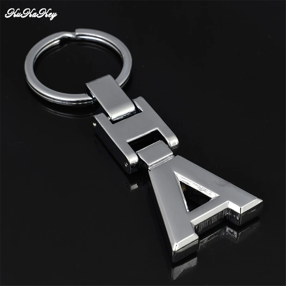 

For Mercedes Benz A160 A180 A190 A200 Metal Stainless Steel Car Keychain Keyring Double Sided 3D Key Chain Rings