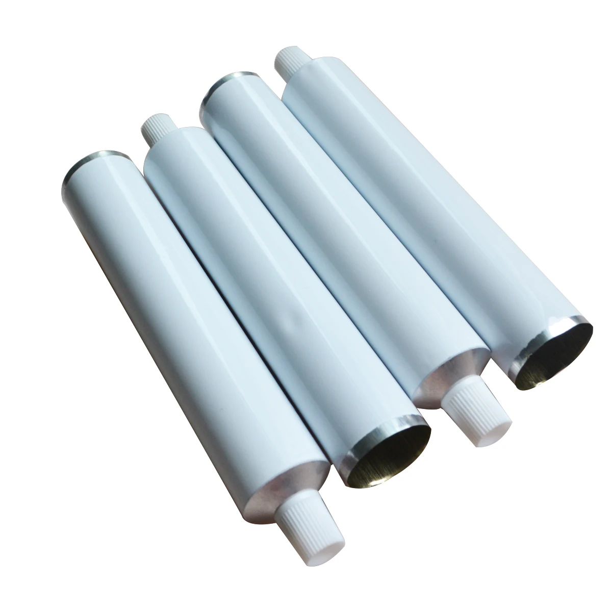 600pcs White Aluminum Empty Toothpaste Tubes W/ Needle Cap Unsealed 100ml Cosmetic Storage Tube