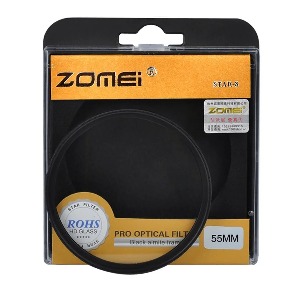 ZOMEI High Quality 4 6 8 Line SRB Star Filter Points Optical Glass Lens Star Effect High Light