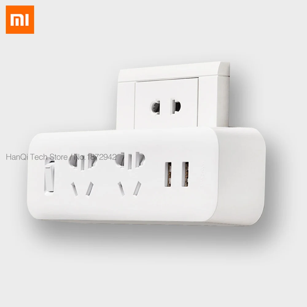 Конвертер удлинителя Xiaomi Mijia H20 портативный дорожный адаптер для дома и офиса 5 В 2