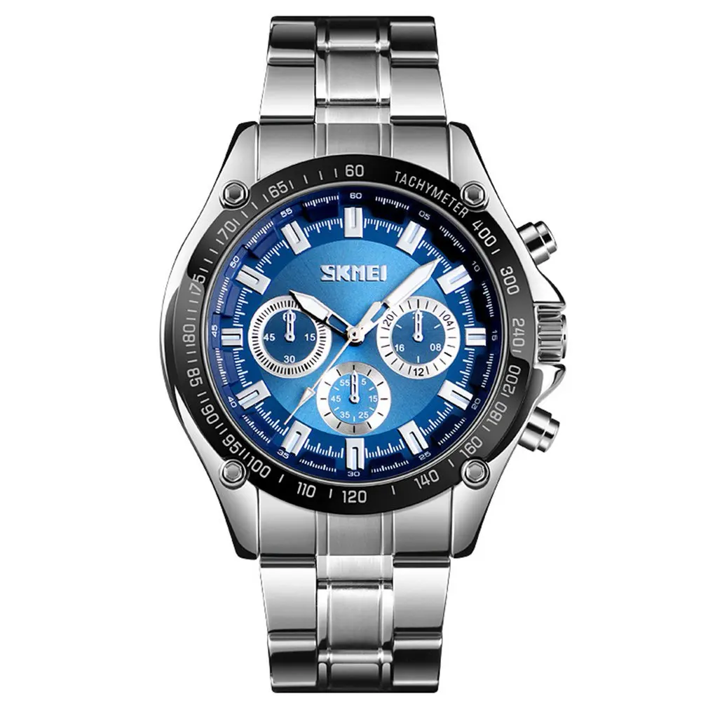 

SKMEI Top Brand Luxury Business Men Watch Stainless Steel Quartz Watch 30m Waterproof Casual Sport Watch Models Relogio Watches