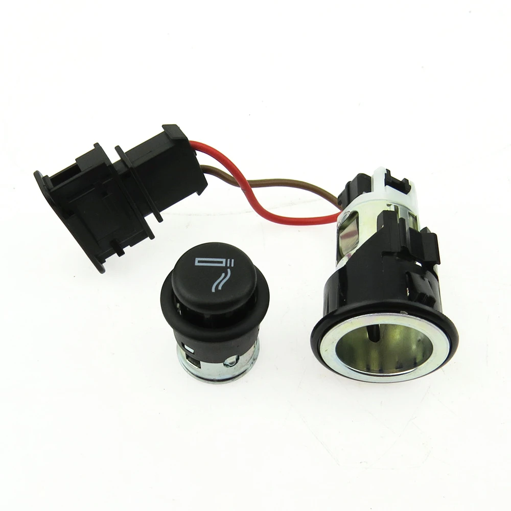 

READXT Car Rear Air Conditioning Outlet Vent 12V Power Cigarette Lighter Assembly Socket Plug For vw Passat B6 CC 3C0919299