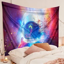 Astronaut tapestry Galaxy Hanging Wall Tapestry Hippie Retro Yoga Beach Mat macrame wall hanging Polyester Fabric Wall Decor beach style polyester fabric wall hanging tapestry