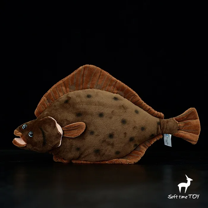 

Cute flounder doll Atlantic salmon simulation animal plush toy