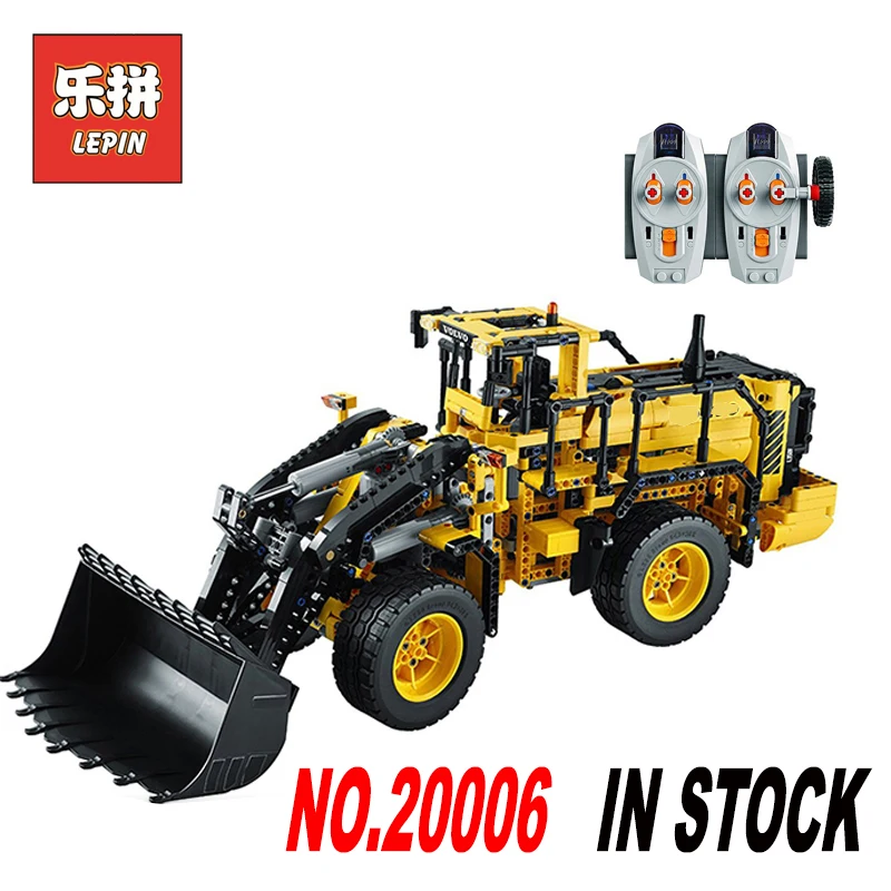 

LEPIN 20006 Technic series Volvo L350F wheel loader Model Building blocks Bricks Compatible LegoINGlys 42030 boy gift car Toys
