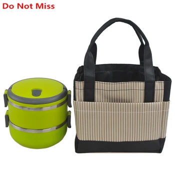 

Do Not Miss Thermo Lunch Bags Cooler Insulated Lunch Bags Portable student Lunch box Food picnic bag Lunch box insulation bags